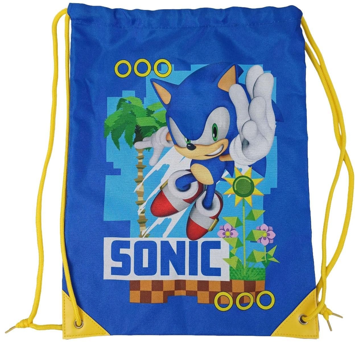 Дитяча сумка для взуття, мішечок із міцної тканини Sonic синій