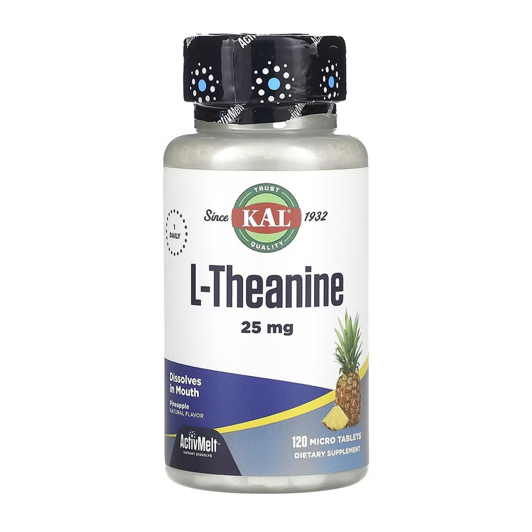 L-Theanine, 25 мг, 120 таблеток