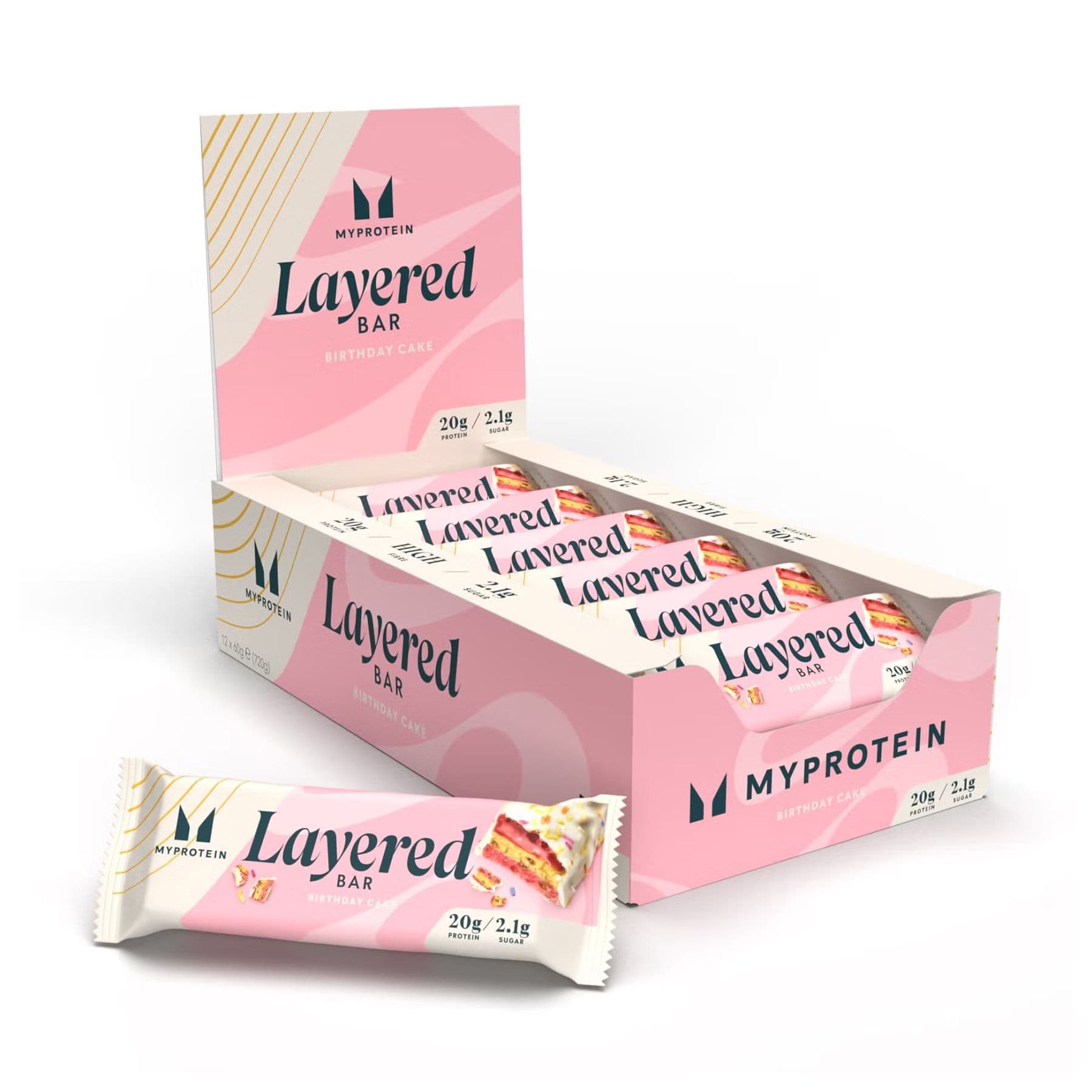 Layered Bar, 12x60 г, Ванильный торт на день рождения
