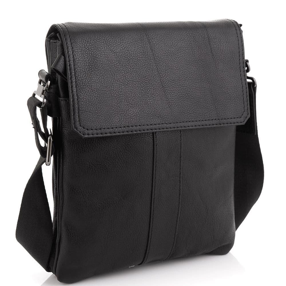 месенджер через плече чорний Tiding Bag 8678A