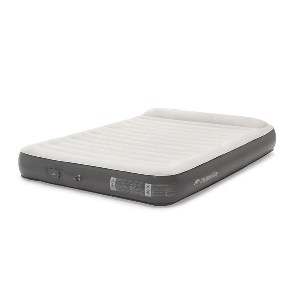Самонадувающийся матрас, двухместный, из вбудованою помпою Naturehike CNK2450WS040, 250 мм, серый