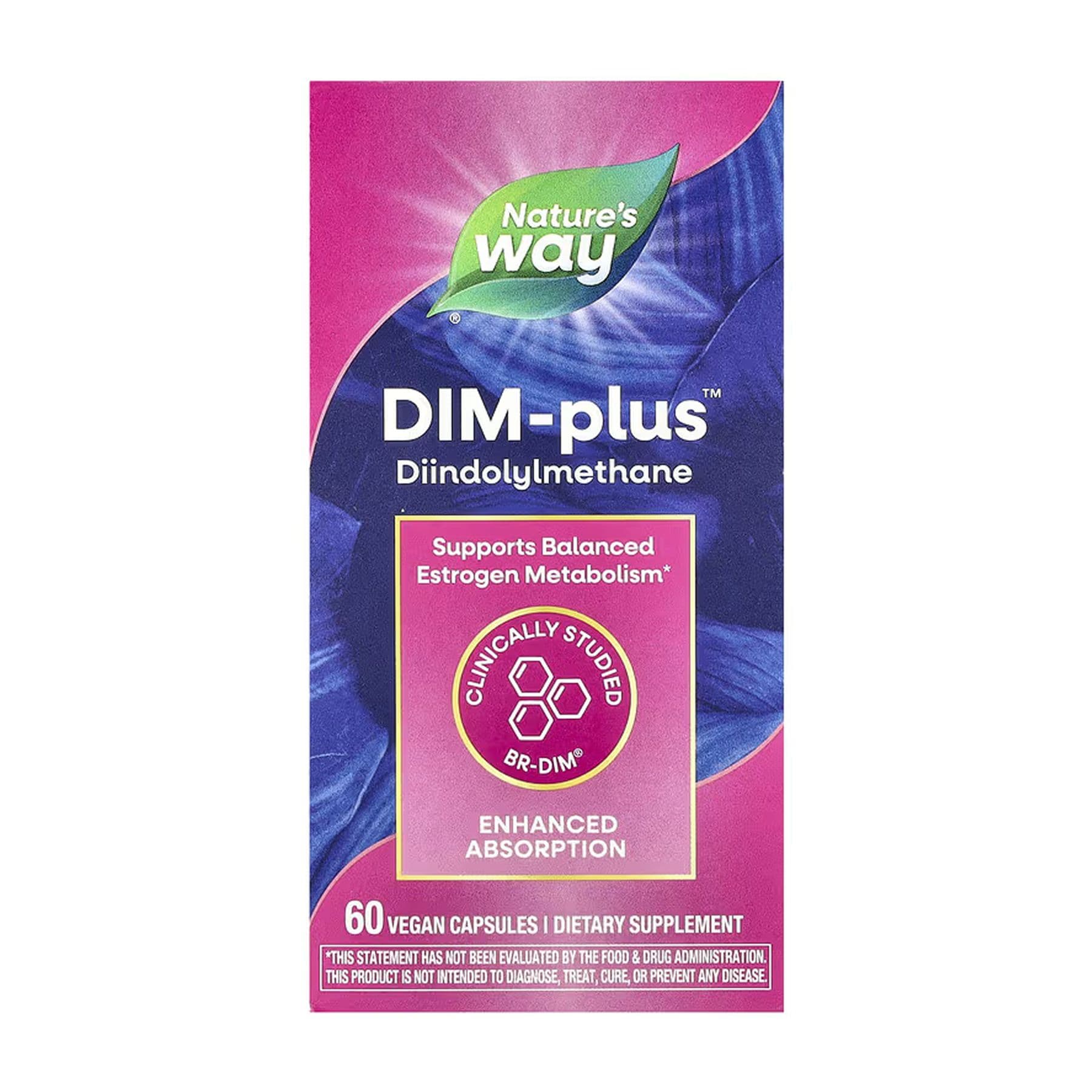 DIM-plus, 60 вегетаріанських капсул, Nature's Way