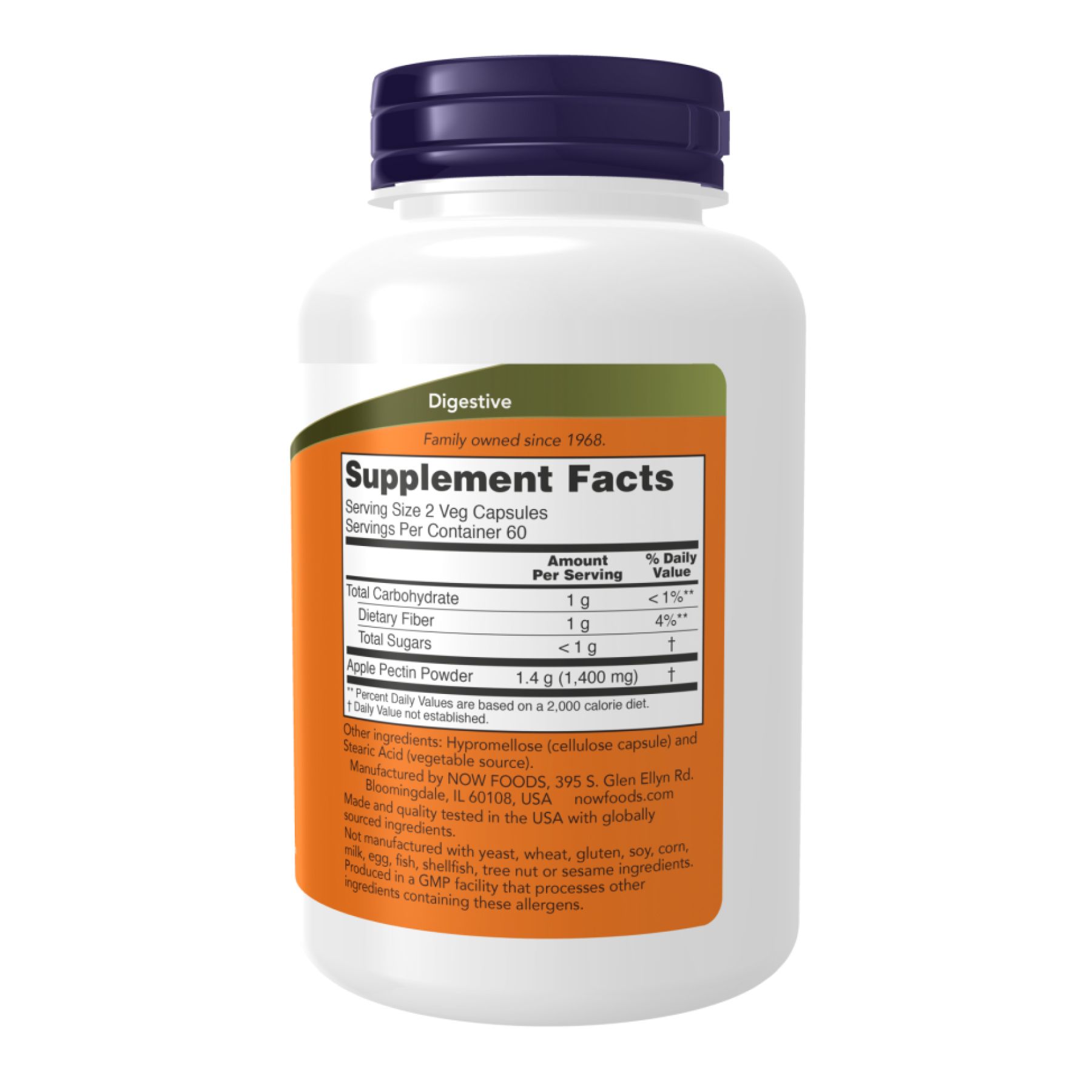 Apple Pectin 700mg - 120 vcaps