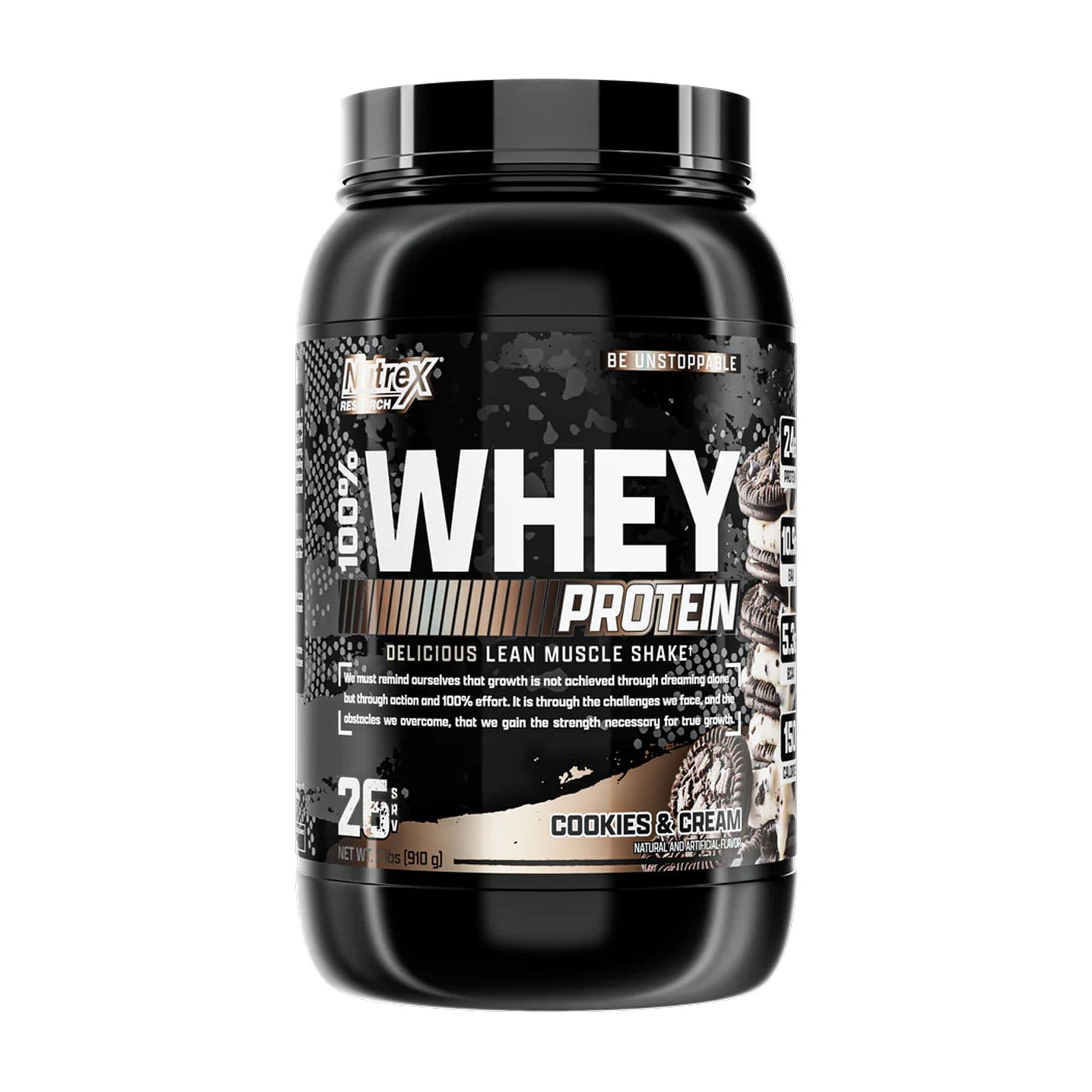 Протеїн 100% Whey, смак печиво з кремом, 910 г, Nutrex