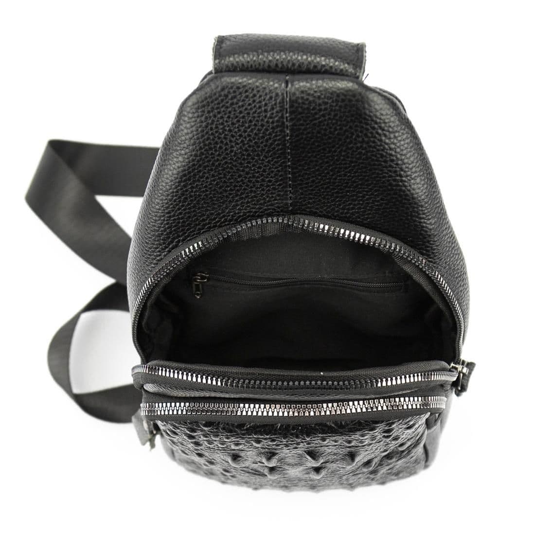 Шкіряна сумка слінг з тисненням рептилія Tiding Bag M56-8880A