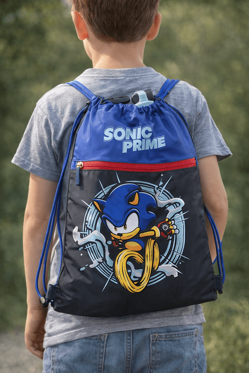 Сумка для обуви, мешок для кроссовок, спорта, поездок Sonic Prime синий