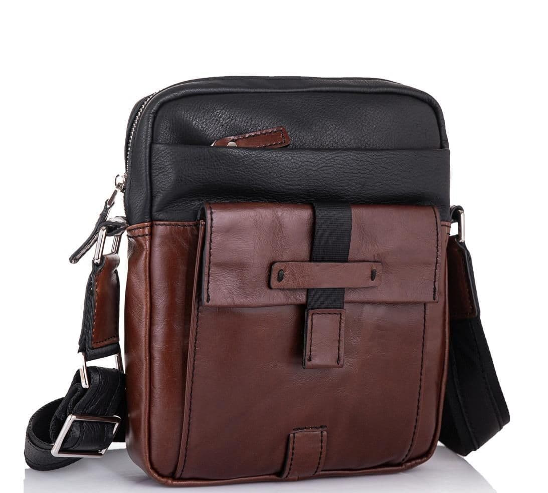 Чоловіча шкіряна сумка через плече Tiding Bag t0037