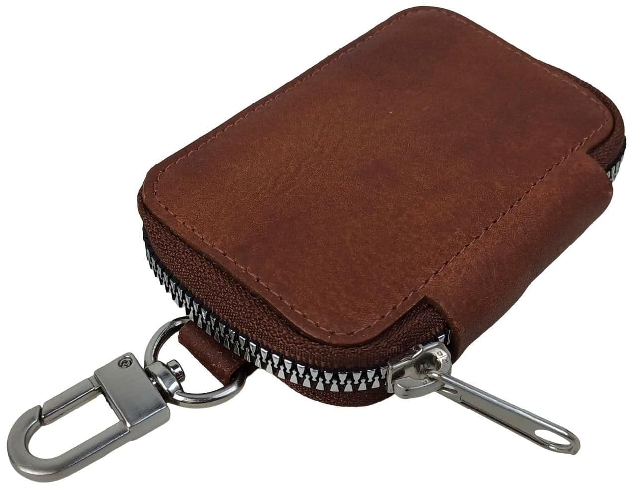 Ключниця, чохол для ключів із натуральної шкіри Luxury Key Case коричневий