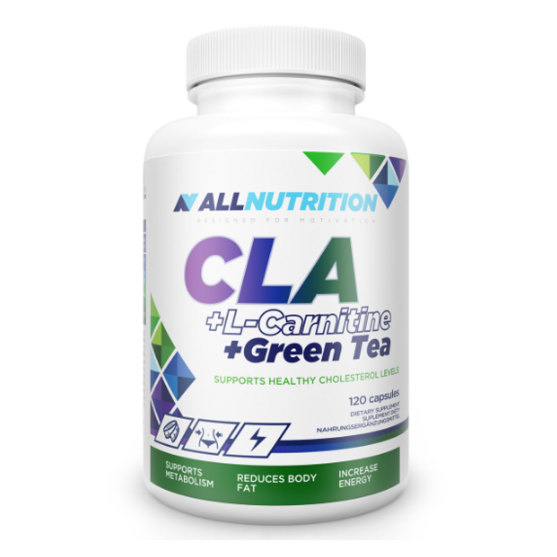 CLA + L-Карнітин + Зелений чай, 120 капсул