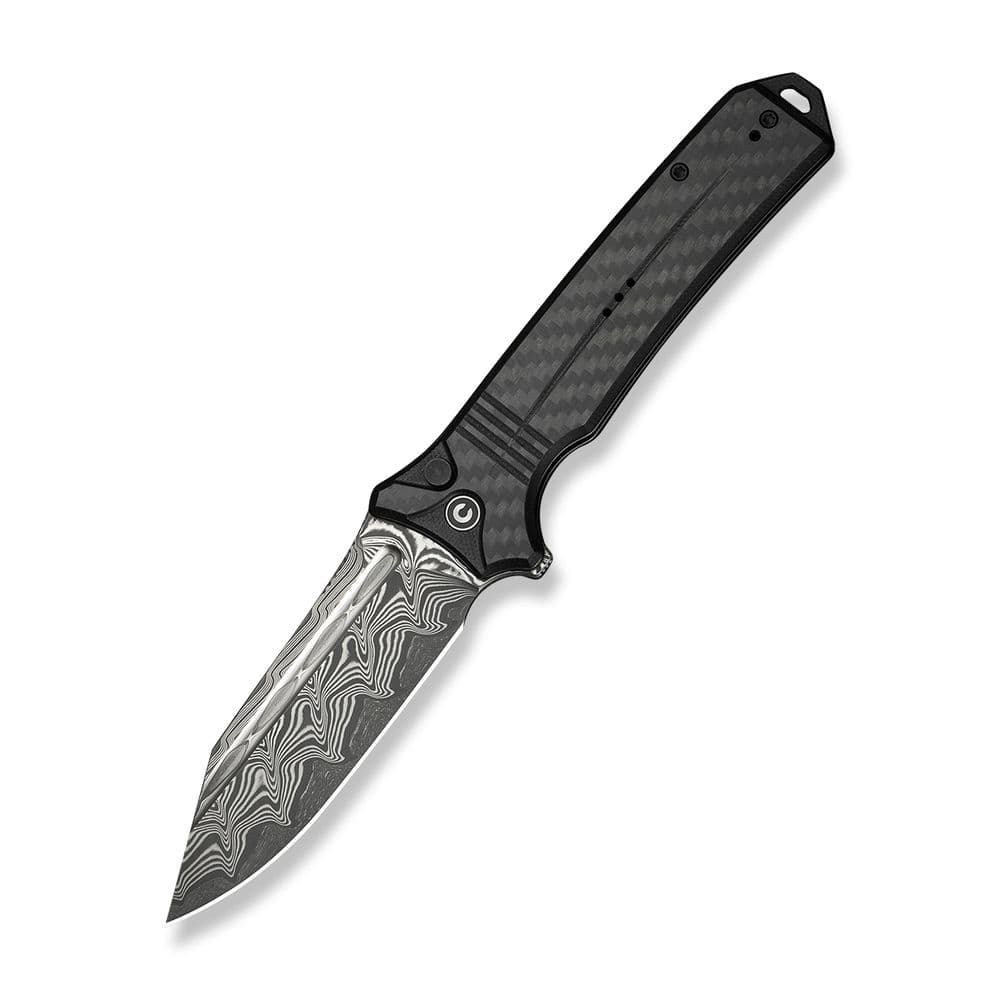 Ніж складаний туристичний Civivi Neurohaptic, (9.5 см) Damascus / Carbon Fiber & G10