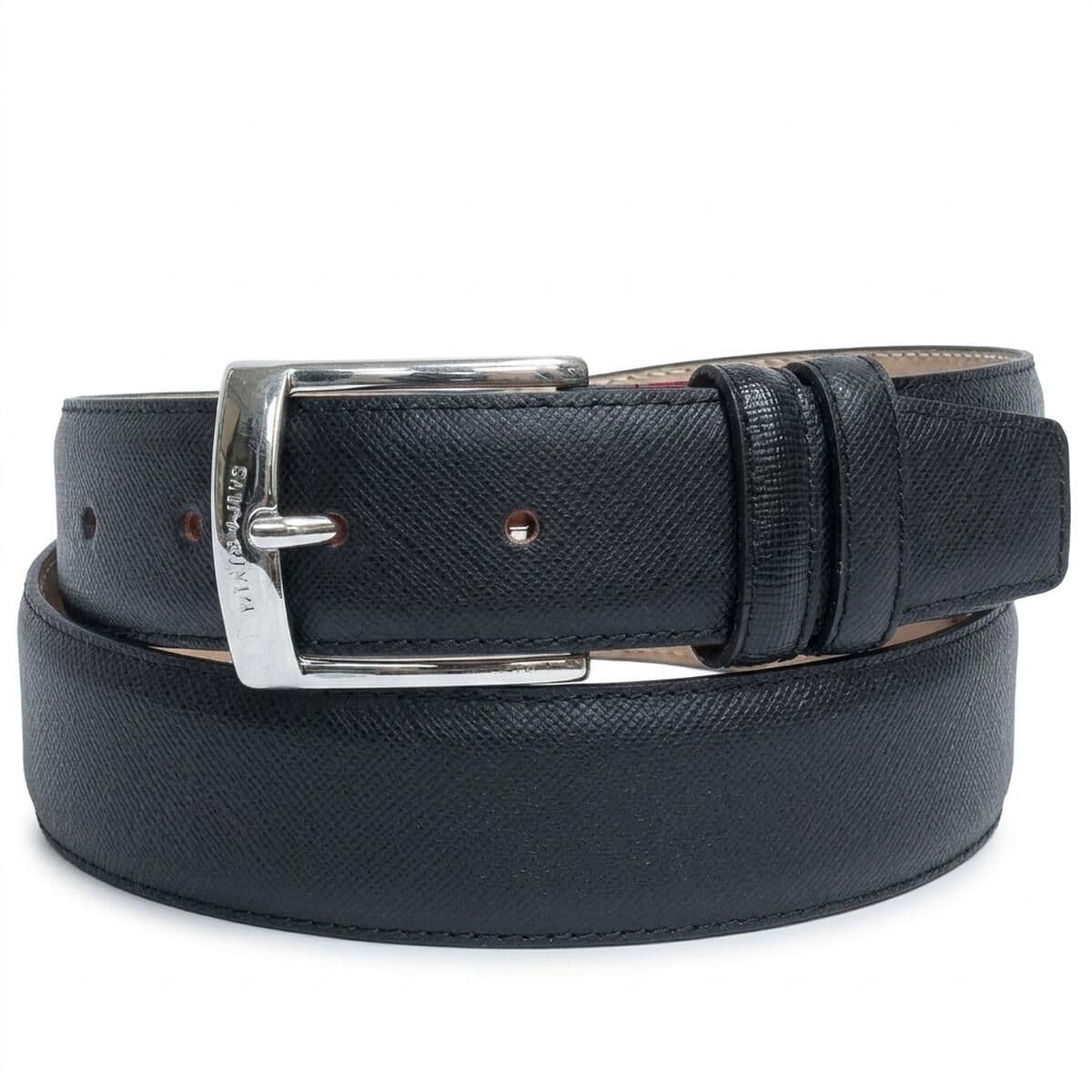 Чоловічий ремінь з натуральної шкіри Tony Perotti 2860 nero (90341) Чорний