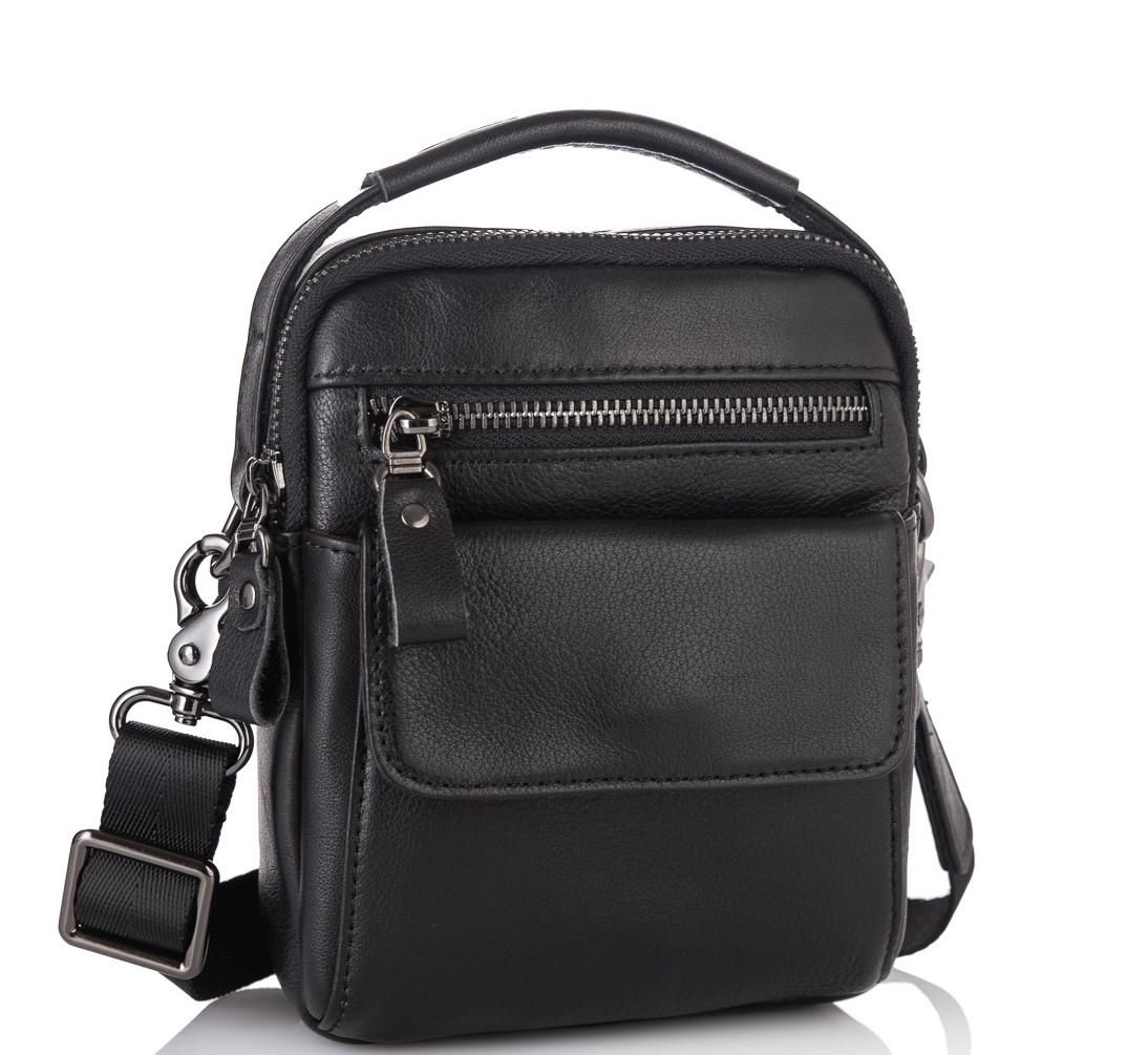 Барсетка мужская кожаная через плечо Tiding Bag 8852A