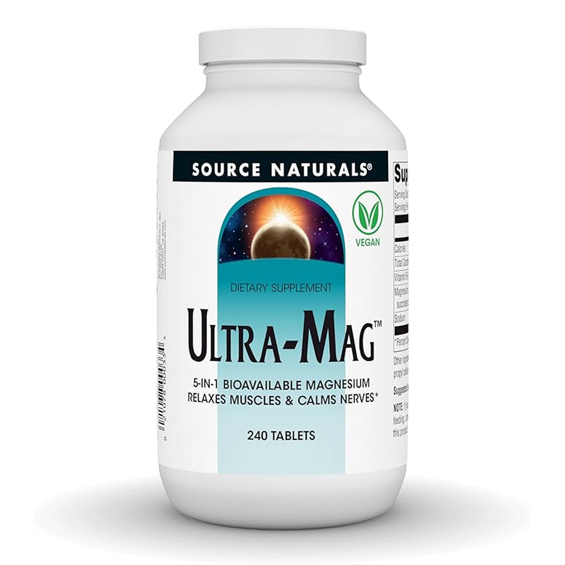 Ultra-Mag Magnesium Complex, 240 таблеток, Source Naturals