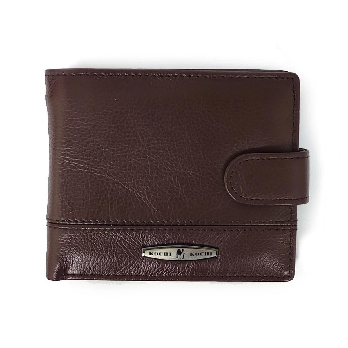 Коричневе чоловіче портмоне Tiding Bag FL-ASIF-K179-H09B з натуральної шкіри.
