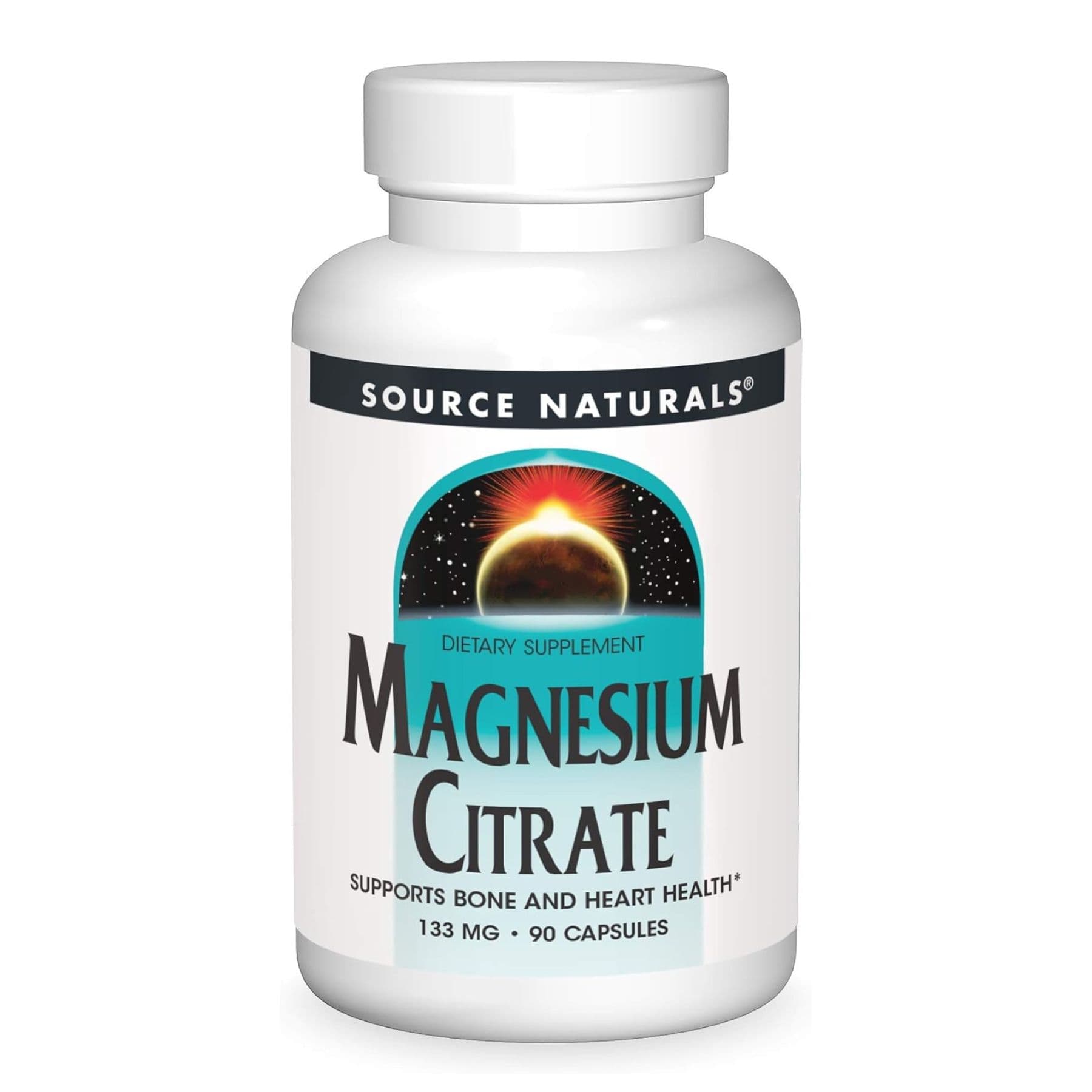 Магнію цитрат 133 мг, 90 капсул, Source Naturals