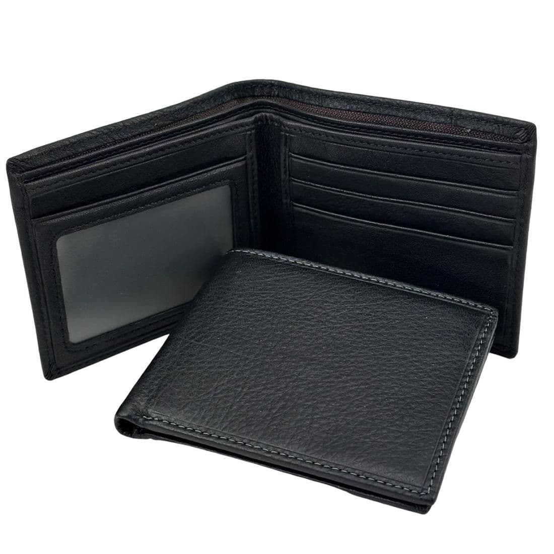 Класичне чорне шкіряне портмоне Tiding Bag M39-1023-3A