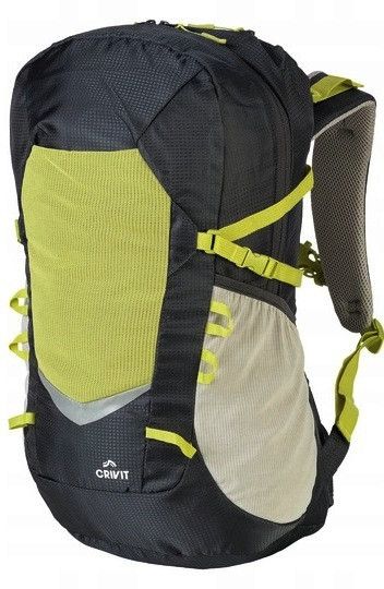 Спортивний рюкзак з дощовиком 30L Crivit чорний з жовтим
