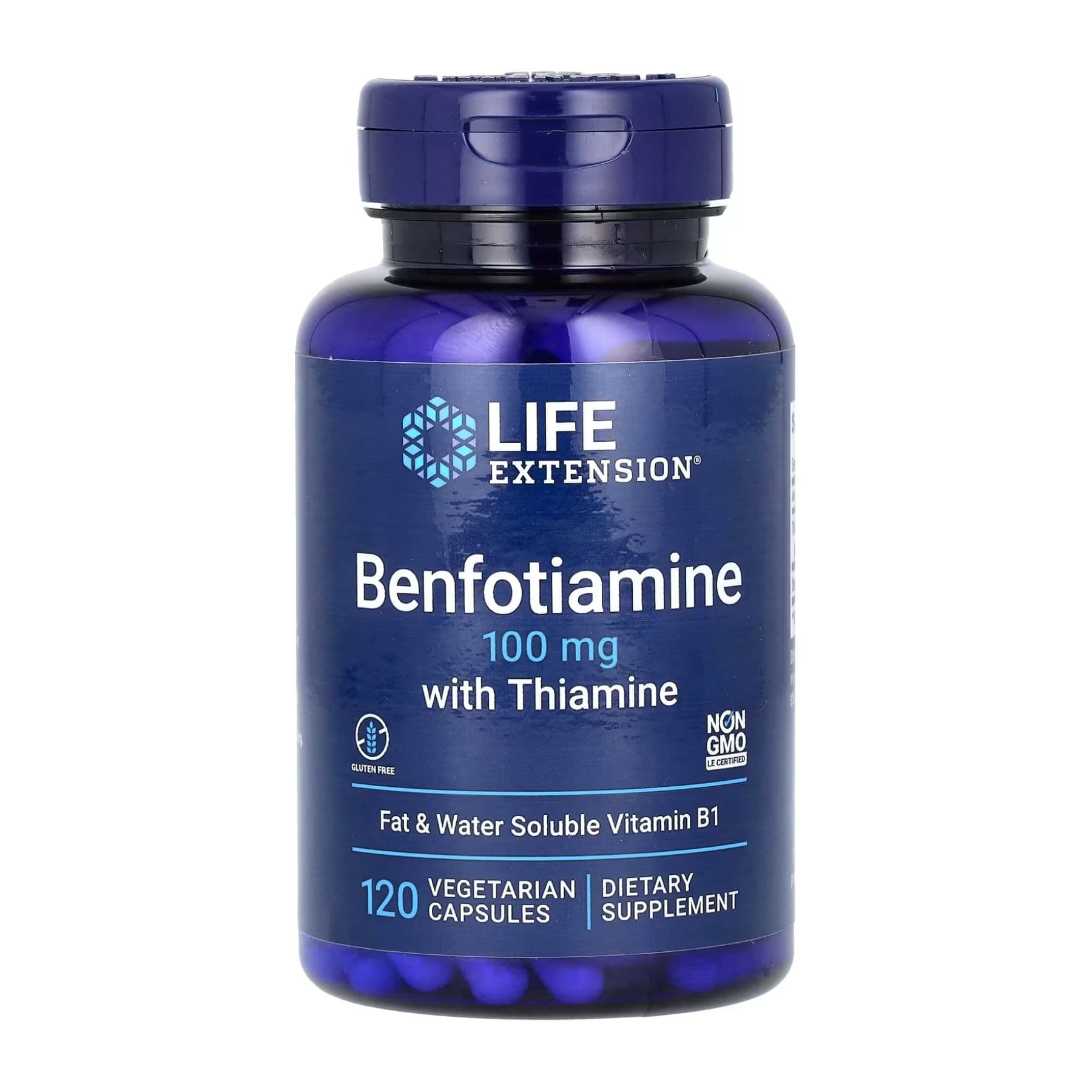 Benfotiamine with Thiamine 100 mg - 120 vcaps (До 09.26)