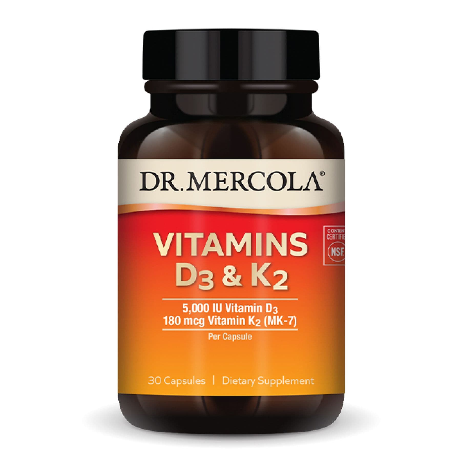 Вітамін D3 & K2, 30 капсул, Dr. Mercola