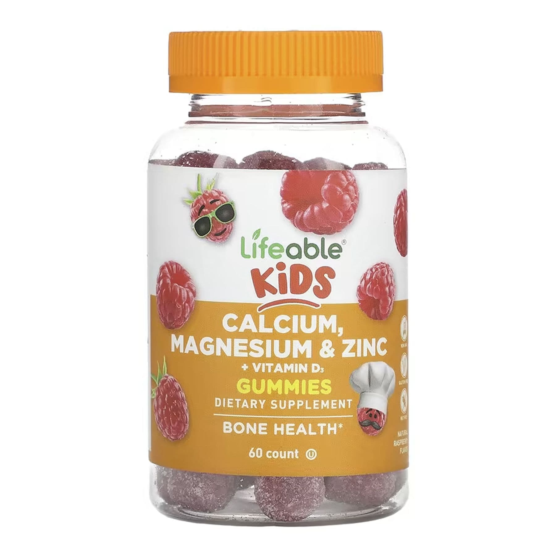 Calcium Magnesium & Zinc + Vitamin D Kids - 60 gummies (Пошкоджена етикетка)