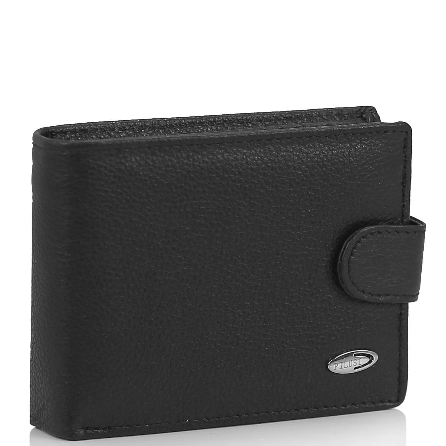 Портмоне черное мужское Tiding Bag W111-9102A
