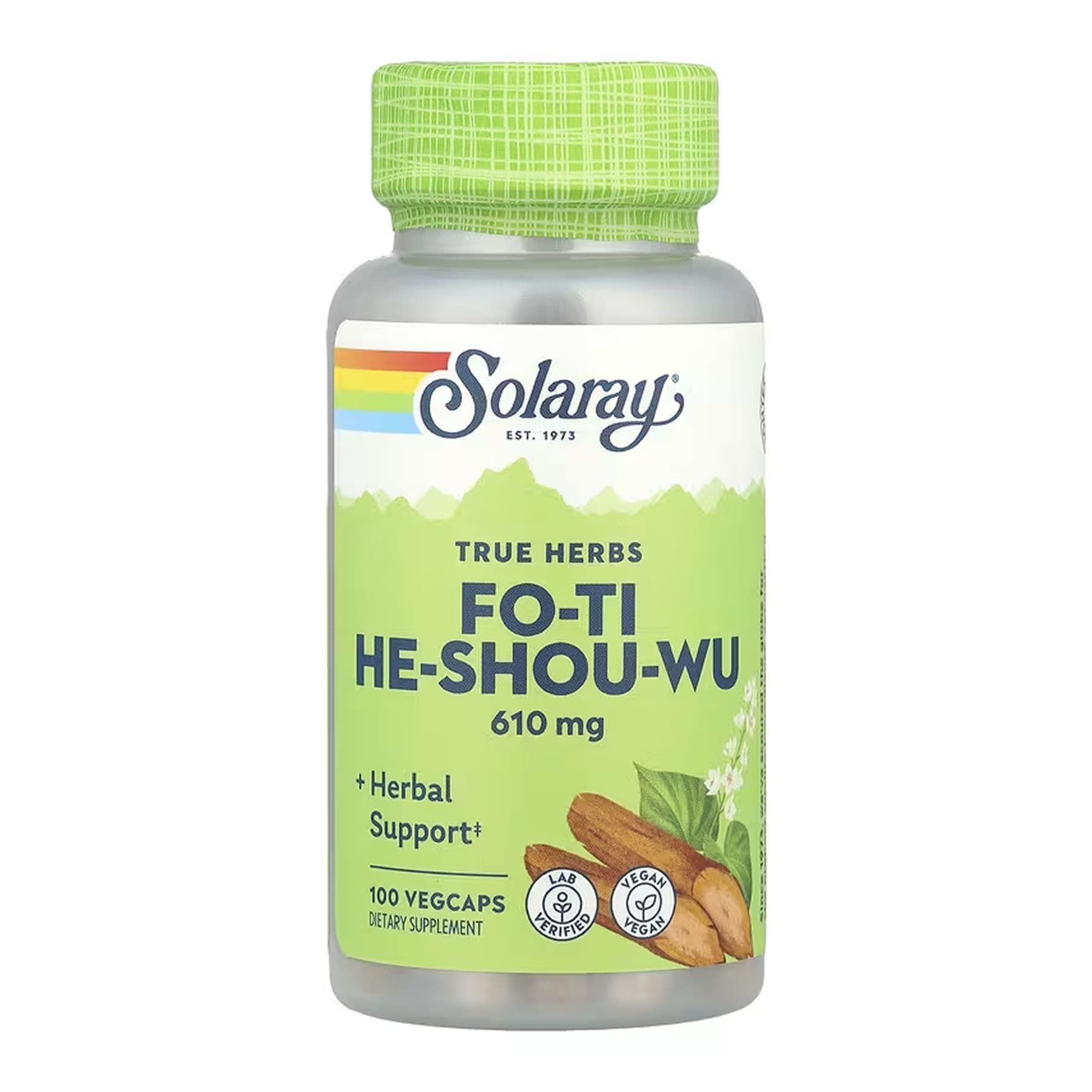 Fo-Ti He-Shou-Wu, 610 мг, 100 вег. капсул, Solaray