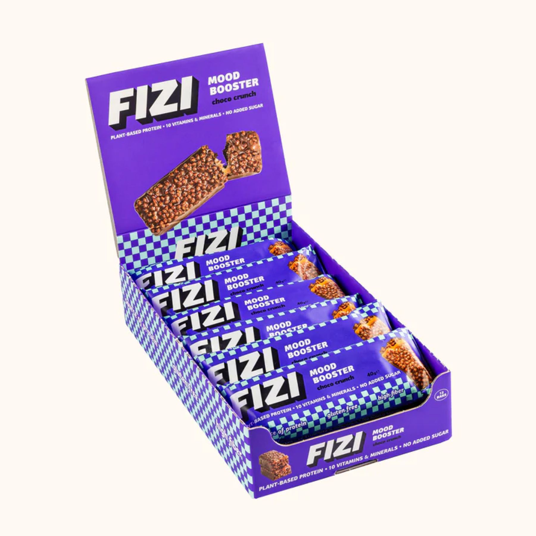 Fizi Mood Booster, 12x40 г, Шоколадний хруст