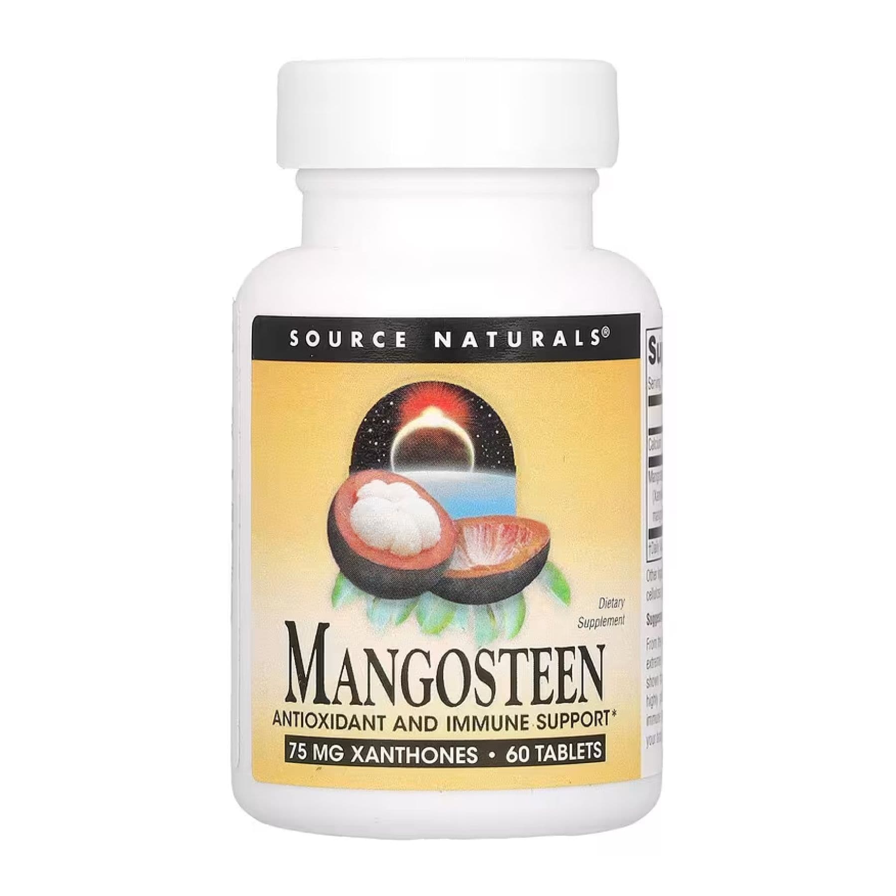 Мангостін, 75 мг, 60 таблеток, Source Naturals
