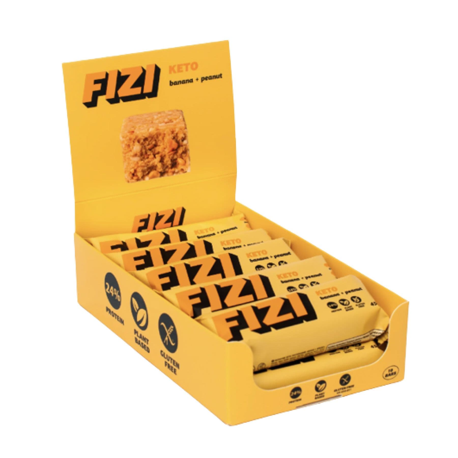 KETO Protein Bar, 10x45 г, банан + арахіс