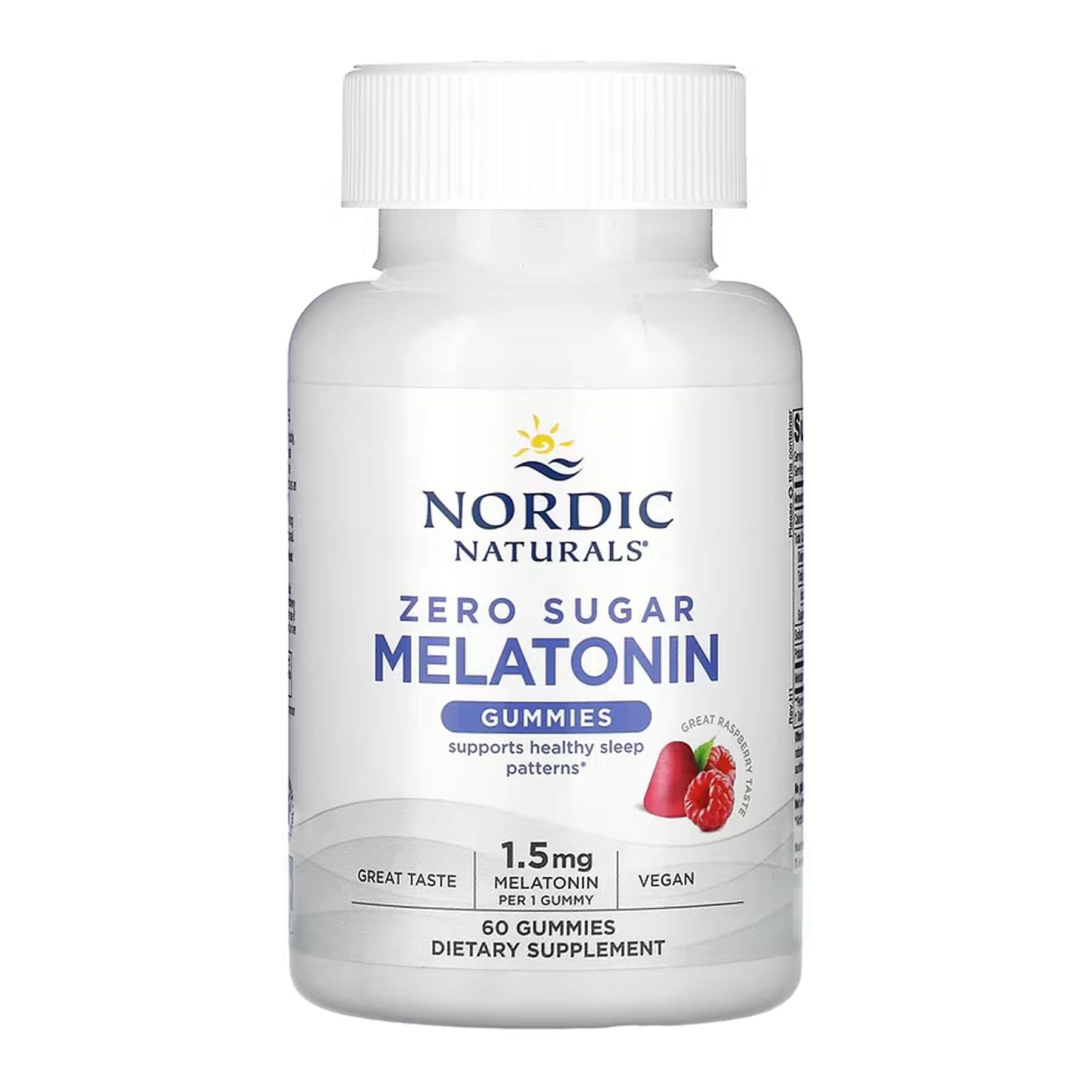 Мелатонин без сахара, жевательные конфеты, 1.5 мг, 60 шт, Nordic Naturals (срок до 01.27)