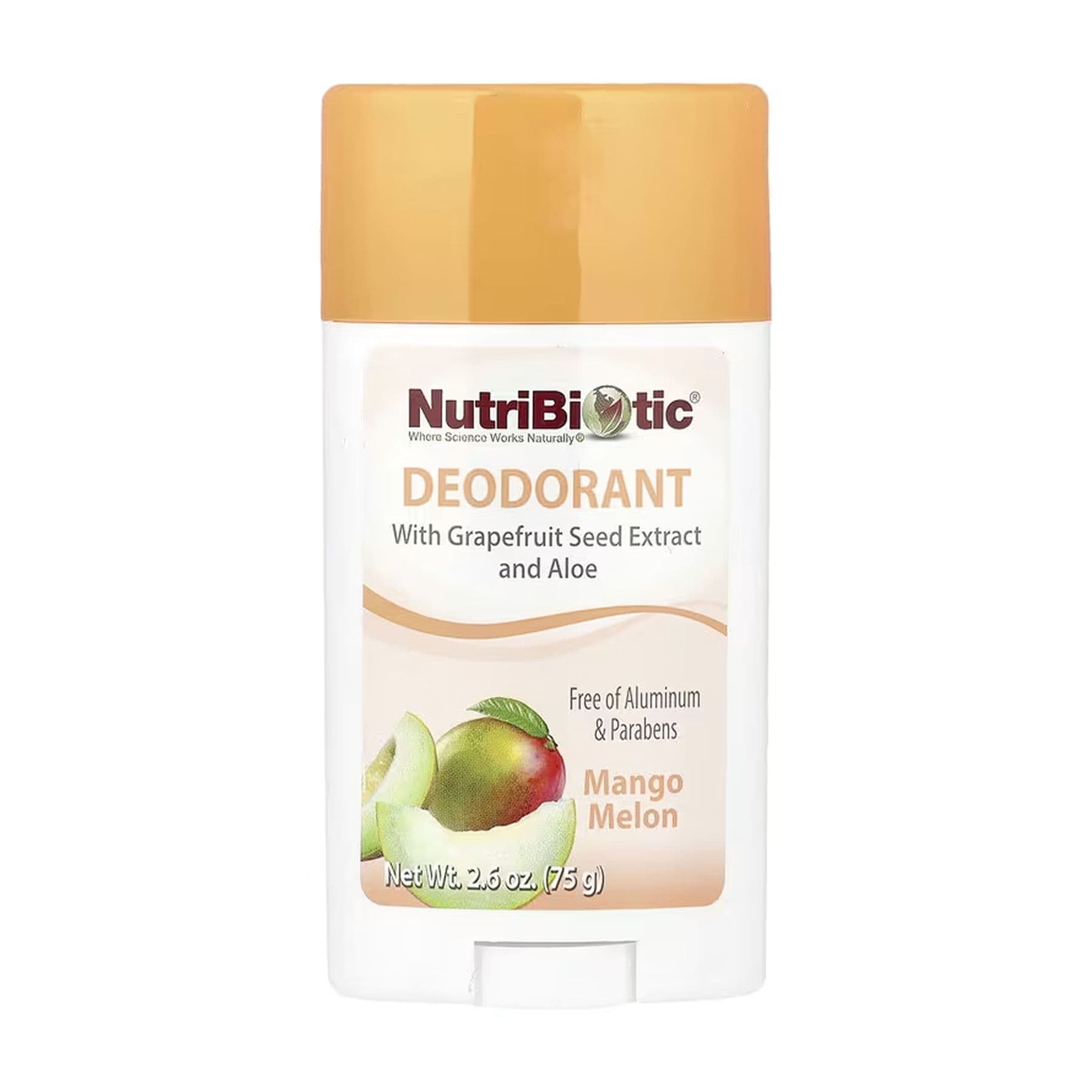 Дезодорант з ароматом манго та дині, 75 г, Nutribiotic