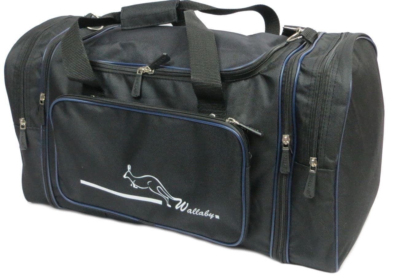 Сумка спортивная с увеличением 40L Wallaby черная