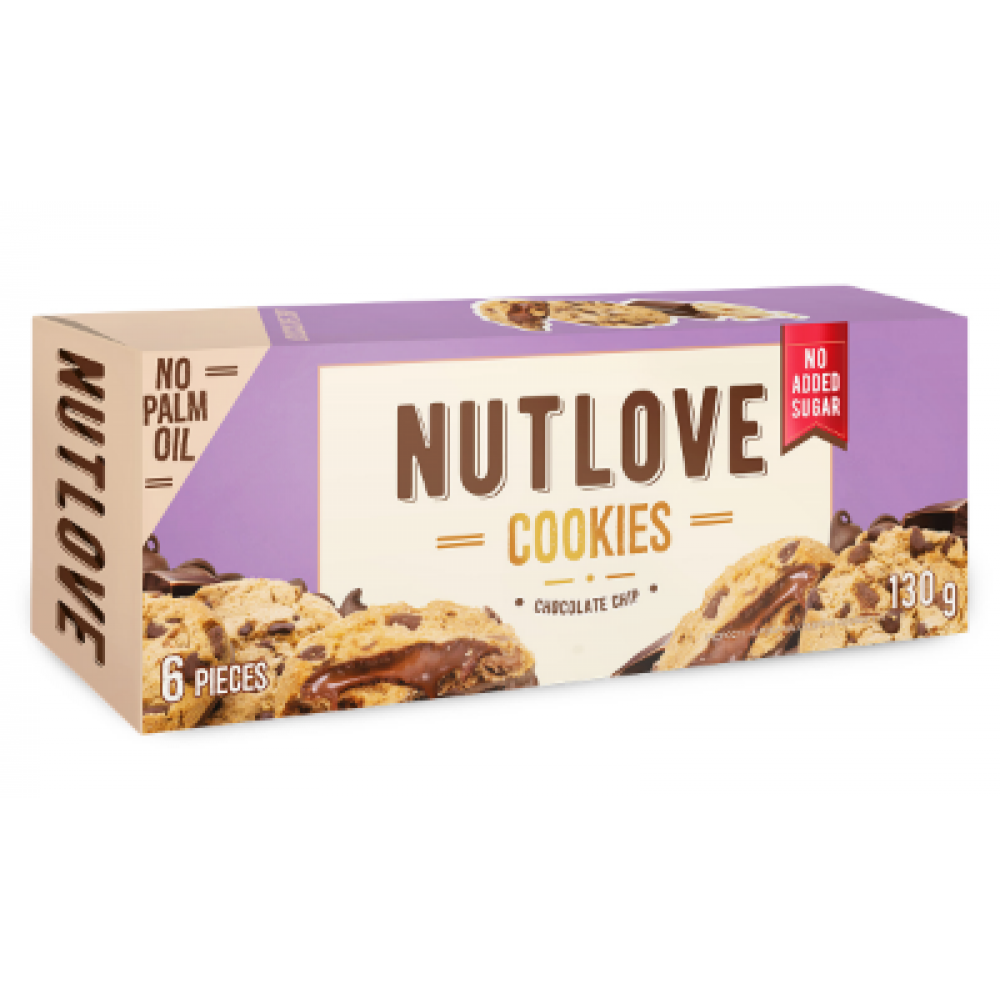 Nutlove Cookies, 130 г, Шоколадные чипсы