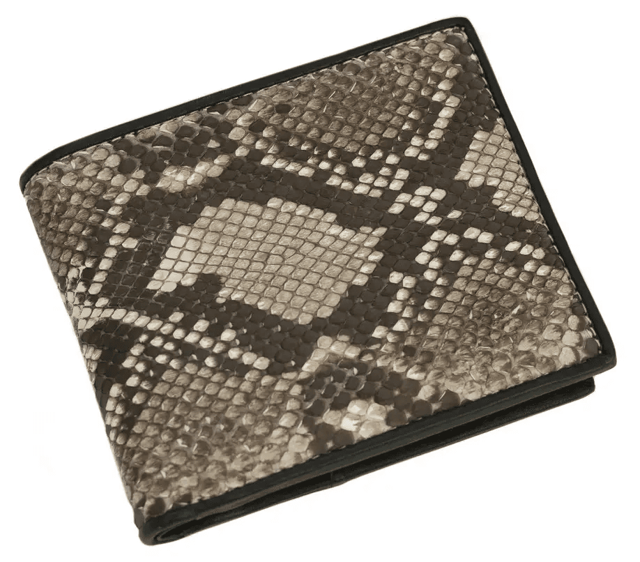Портмоне зі шкіри пітона Exotic Leather Бежеве (snw 68_1)