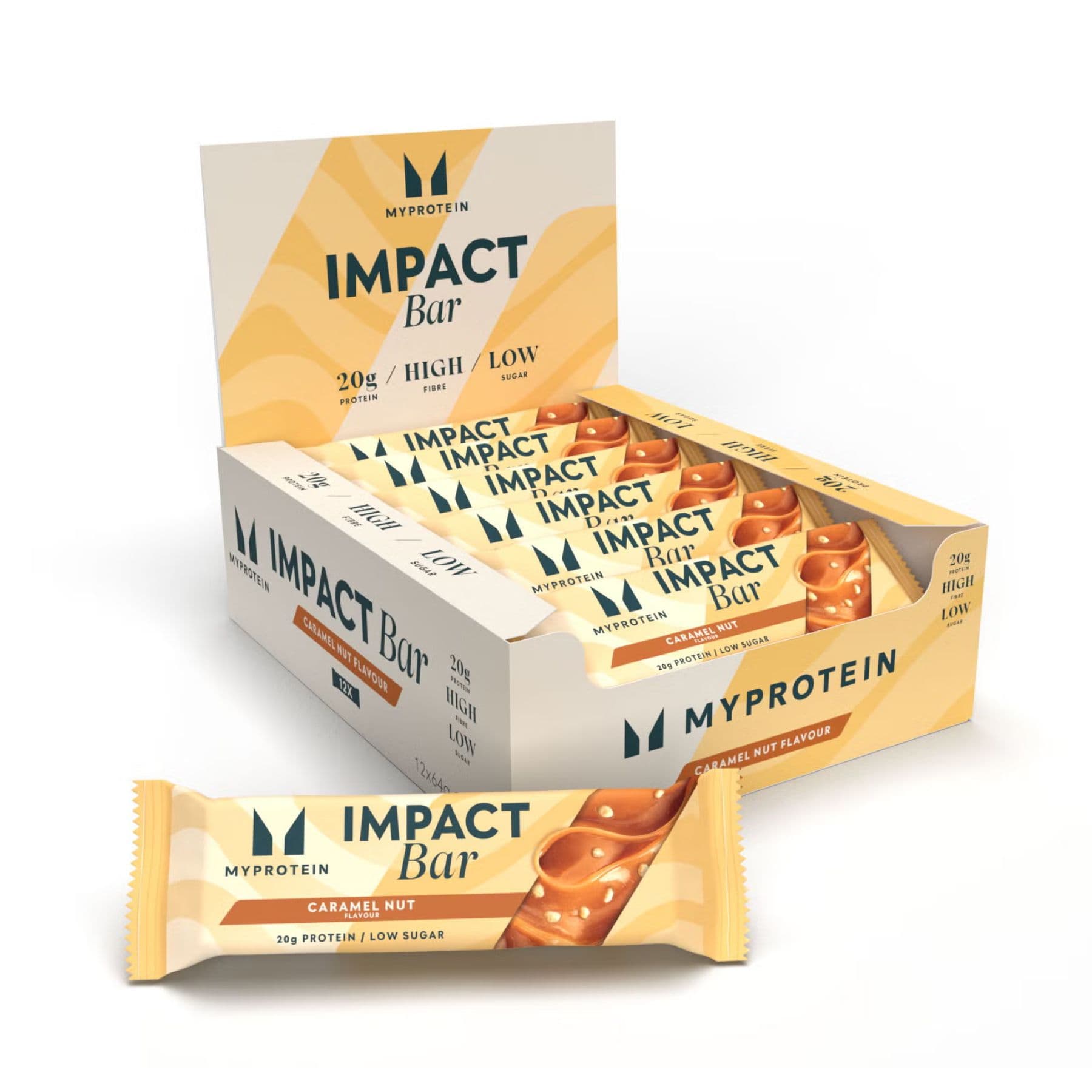 Impact Bar, 12x64 г, Карамельный орех