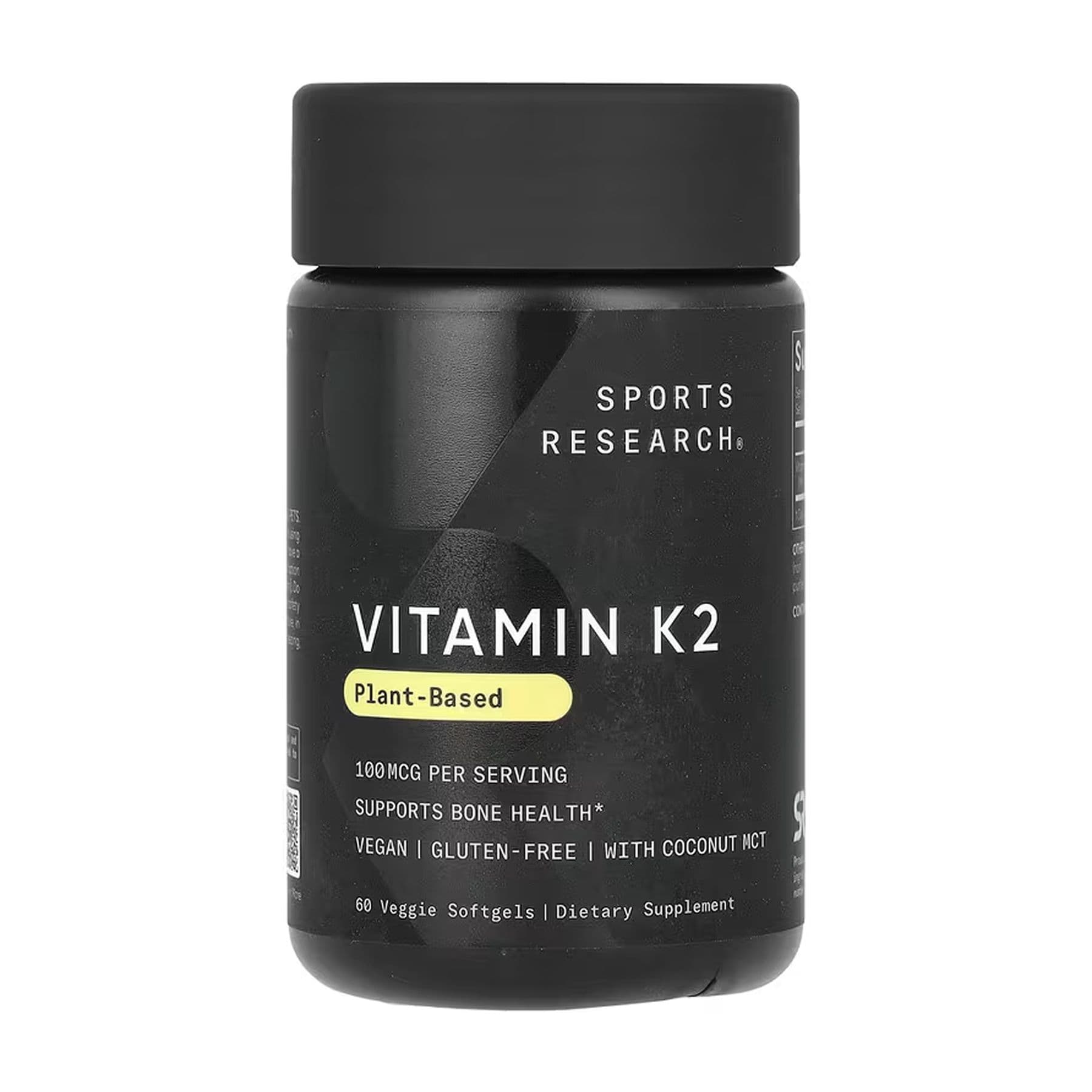 Вітамін K2, 100 мкг, 60 вег. м'яких капсул, Sport Research