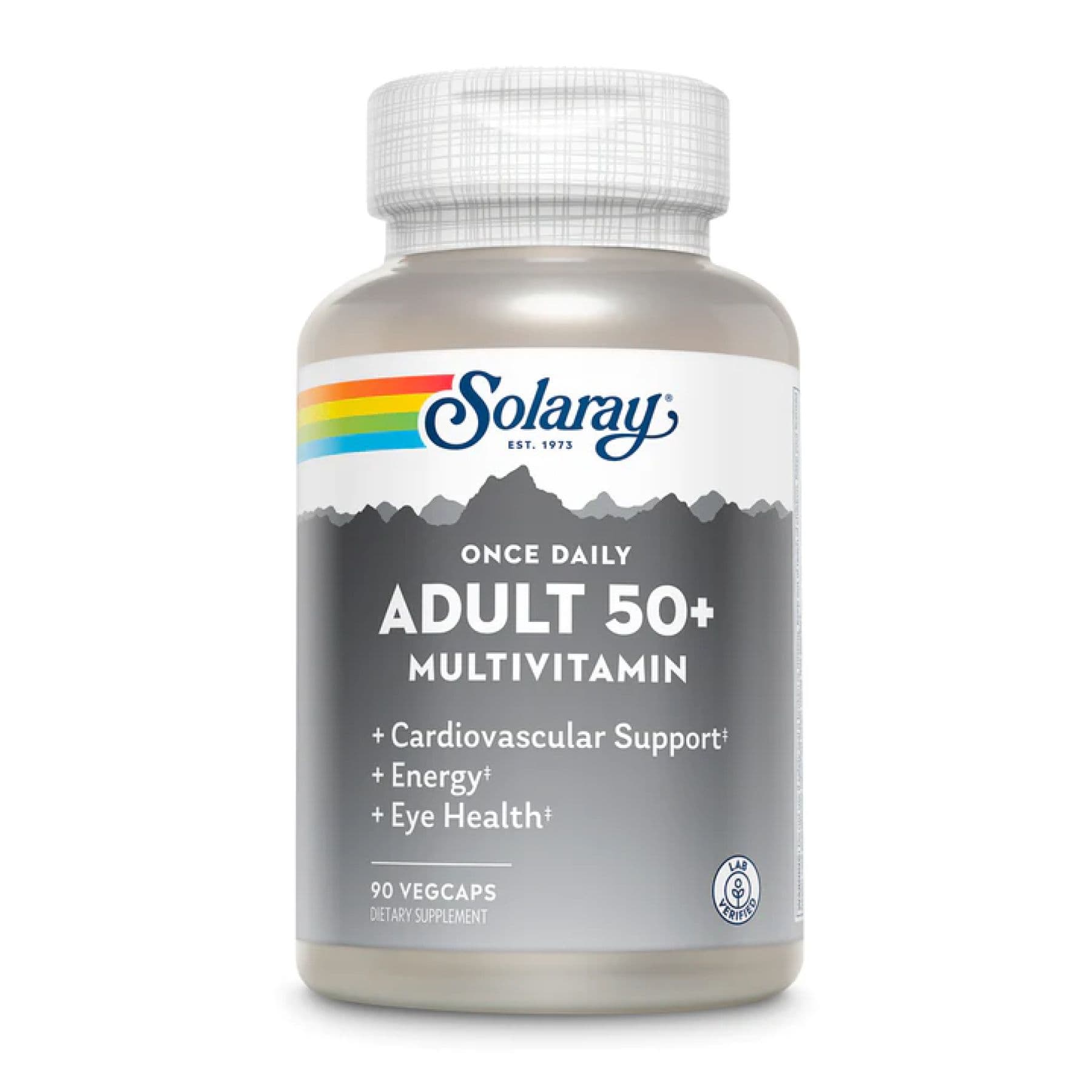 Мультивитамины Once Daily Adult 50+, 90 вег. капсул, Solaray