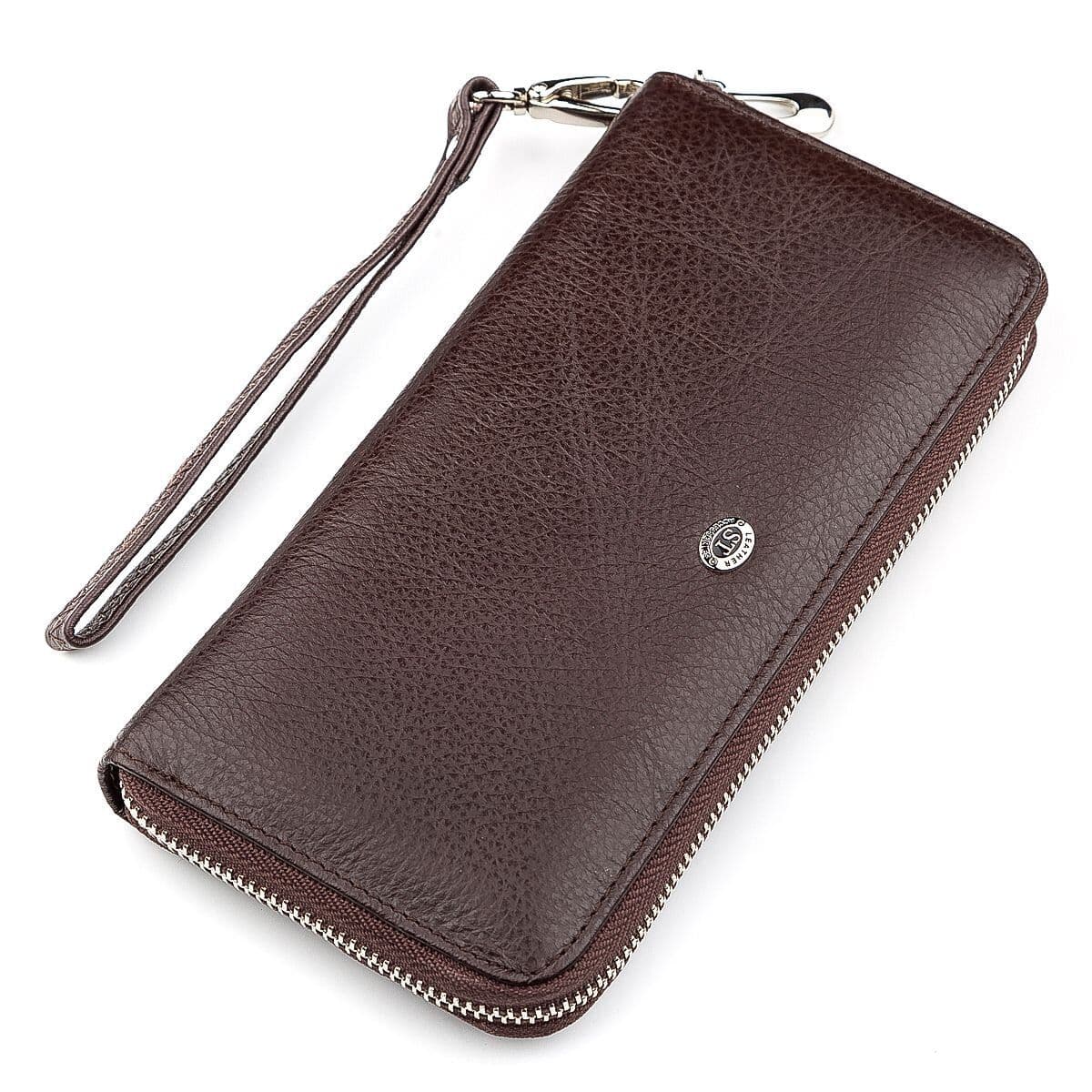 Гаманець жіночий ST Leather 18418 (ST45-2) шкіряний Коричневий — фото 1