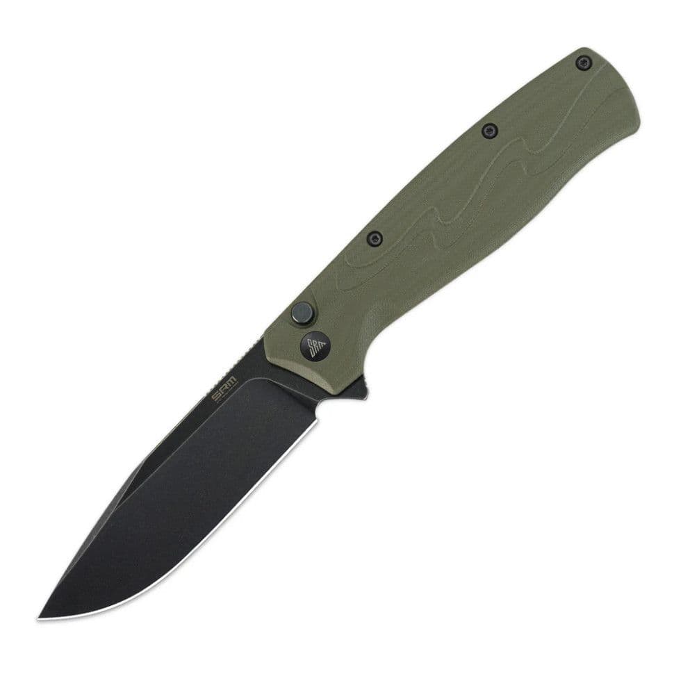 Ніж складаний туристичний SRM (9.2 см) 14C28N / G10 зелений