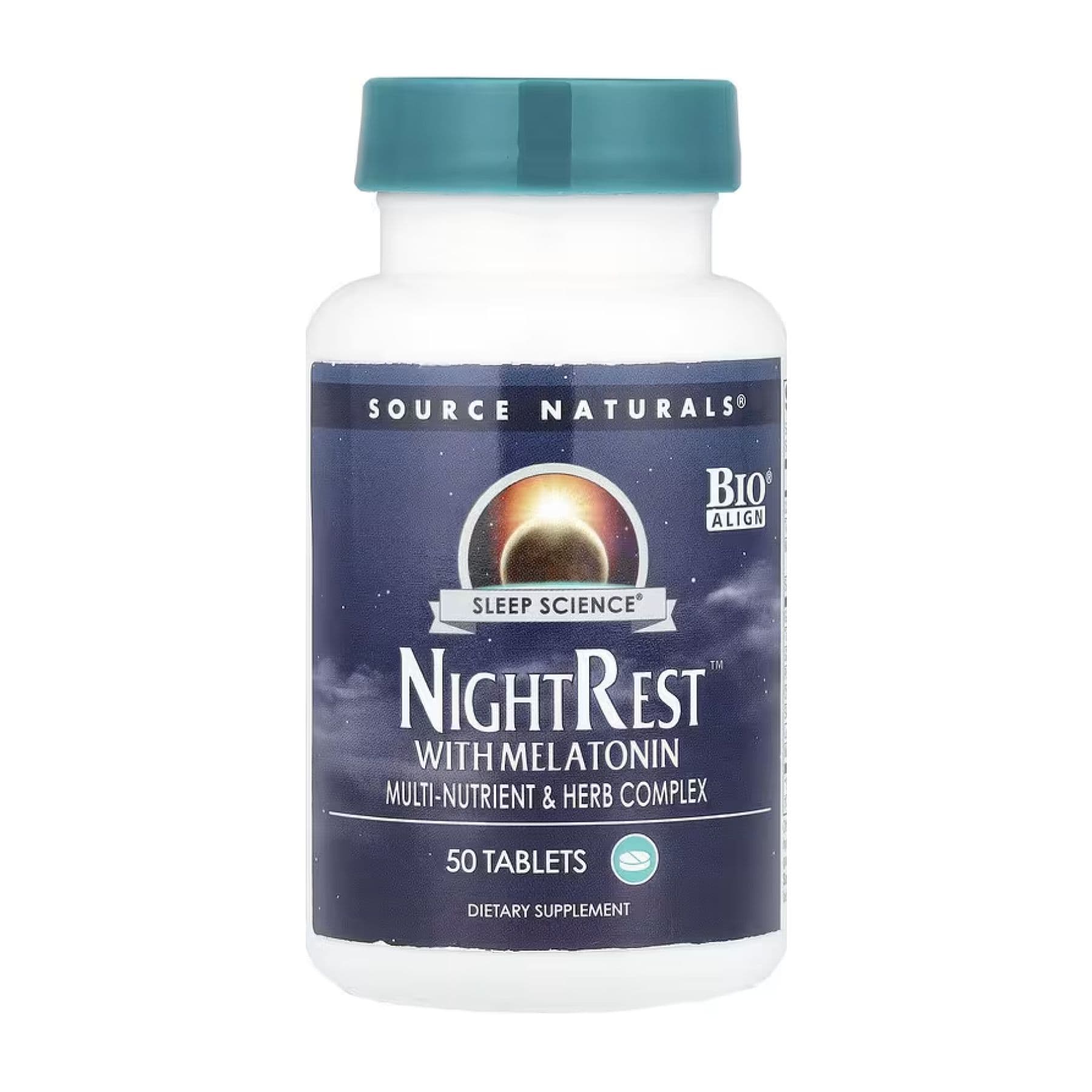 Sleep Science NightRest з мелатоніном, 50 таблеток, Source Naturals