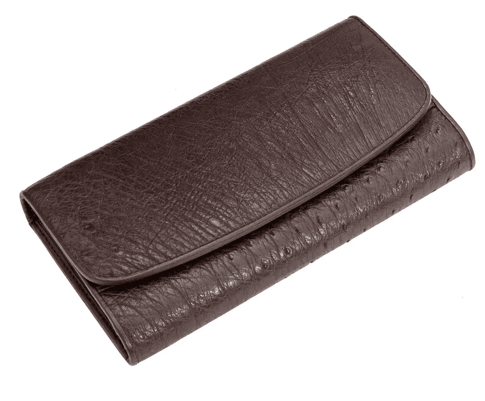 Кошелек из кожи страусаExotic Leather Коричневый (ow03)