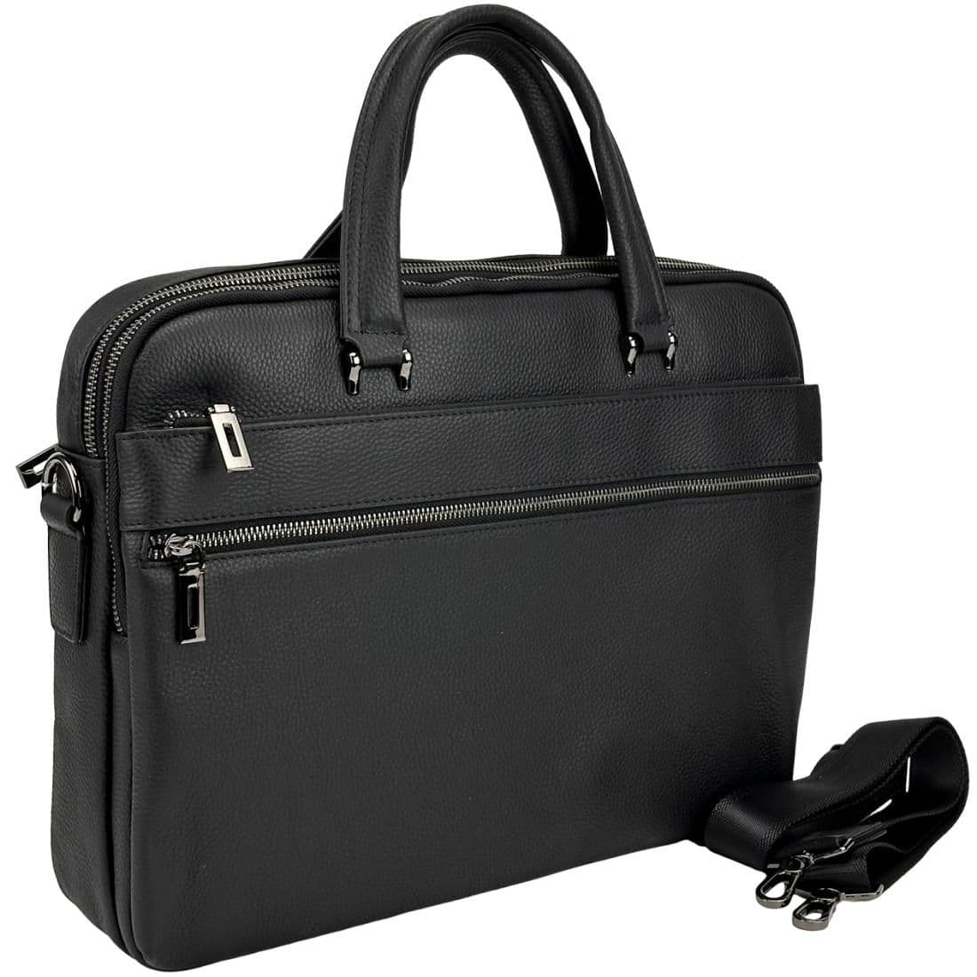 Мужская кожанная сумка для документов на два отдела Tiding Bag A25F-252311A