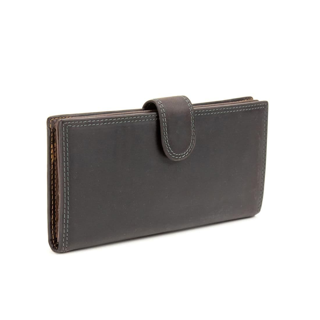 Портмоне вертикальне вінтажне з кнопкою Tiding Bag M39-FA29DB