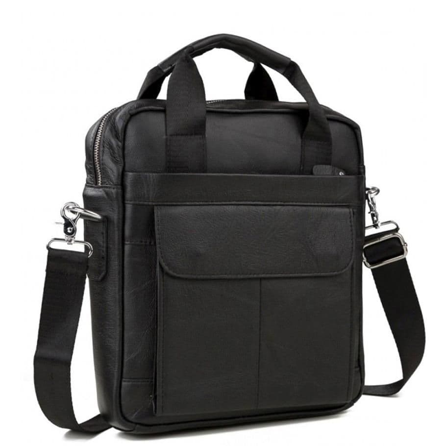 Сумка мужская кожаная вертикальная под А4 Tiding Bag M38-8861A