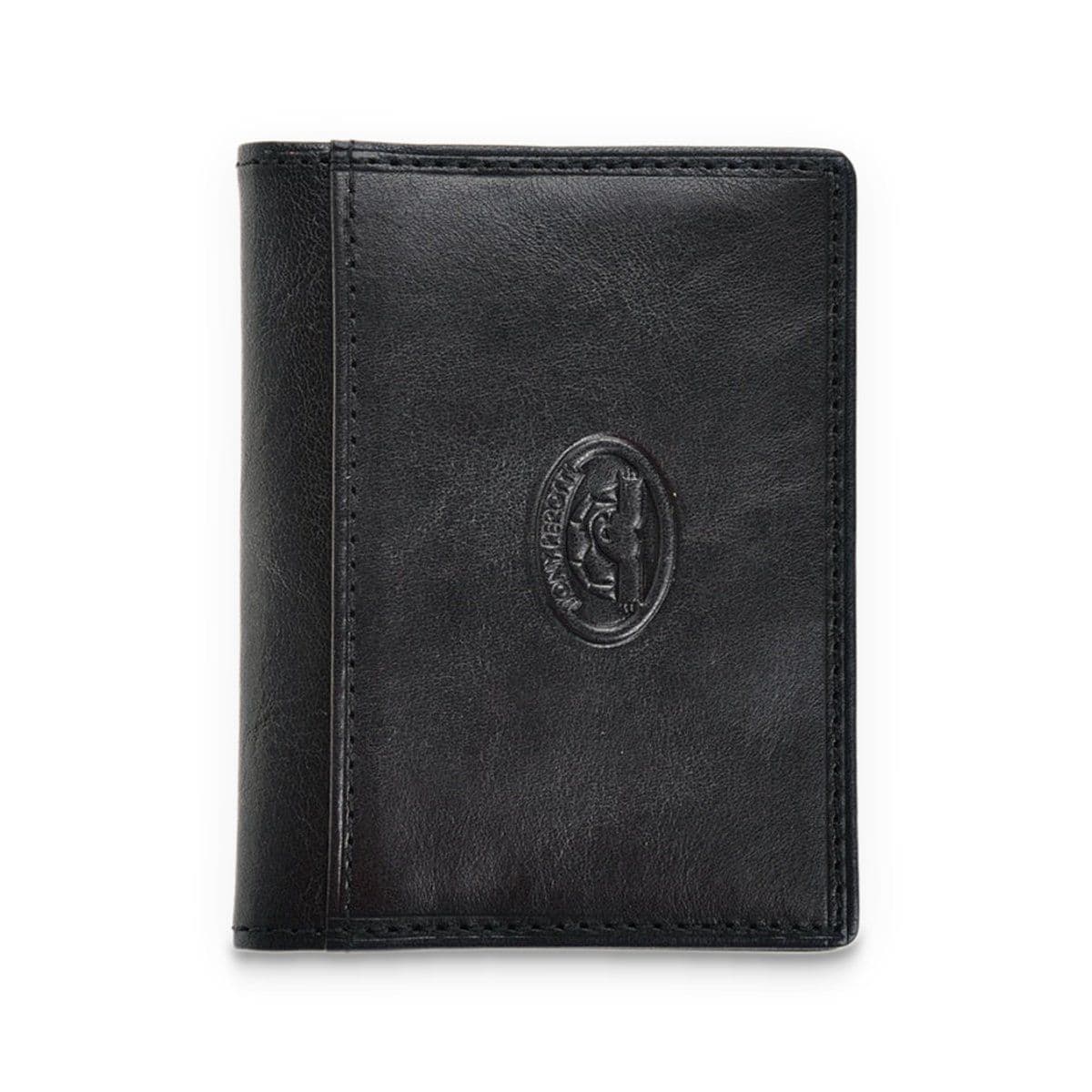 Глянцева кредитниця з натуральної шкіри бика Tony Perotti 20989_1 (1034n nero) Чорний