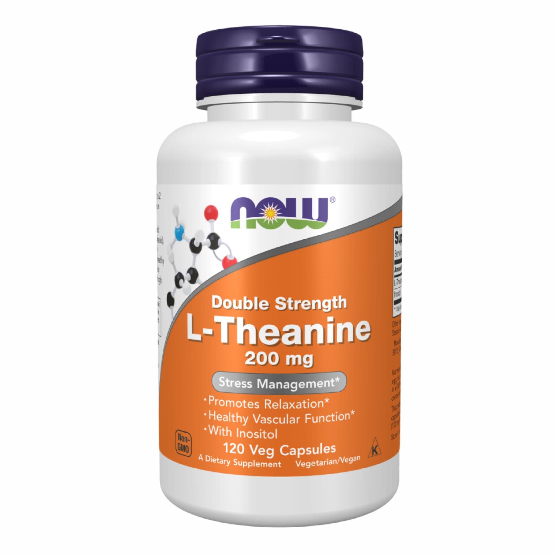 L-Theanine 200mg - 120 vcaps (Пошкоджена банка)