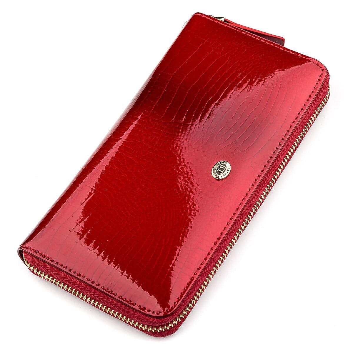 Гаманець жіночий ST Leather 18397 (S4001A) на блискавці Червоний — фото 1