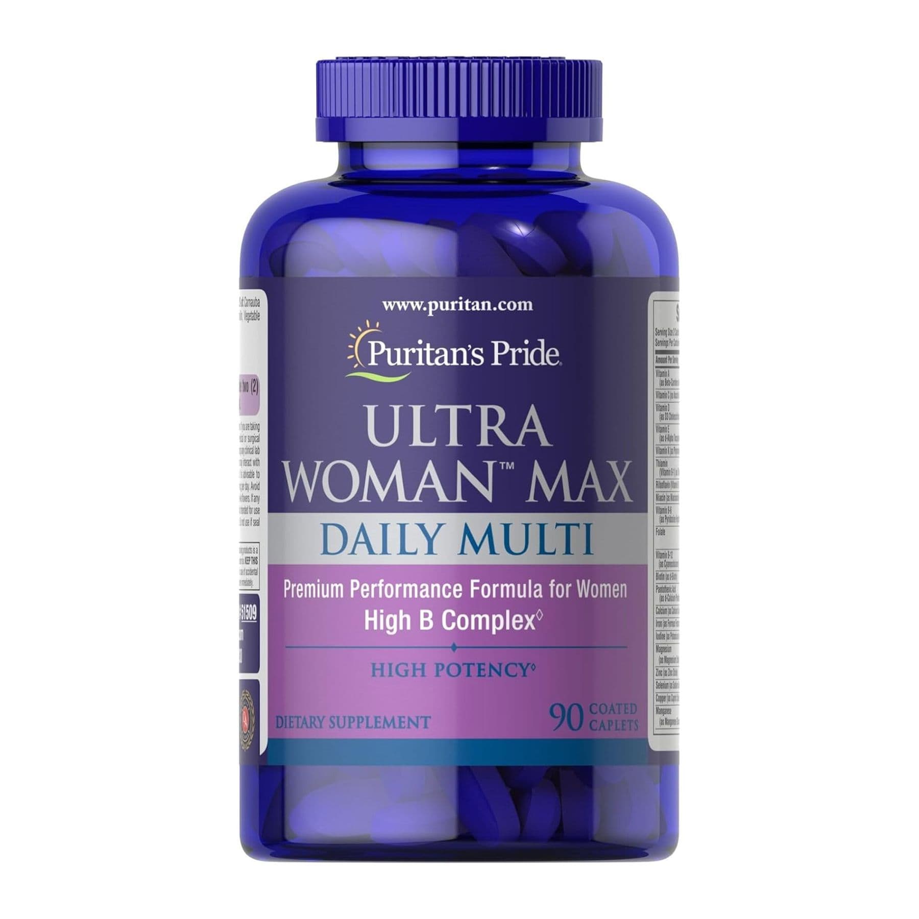 Ultra Woman Max Daily Multi — мультивітаміни для жінок, 90 капсул, Puritan's Pride (термін до 01.27)