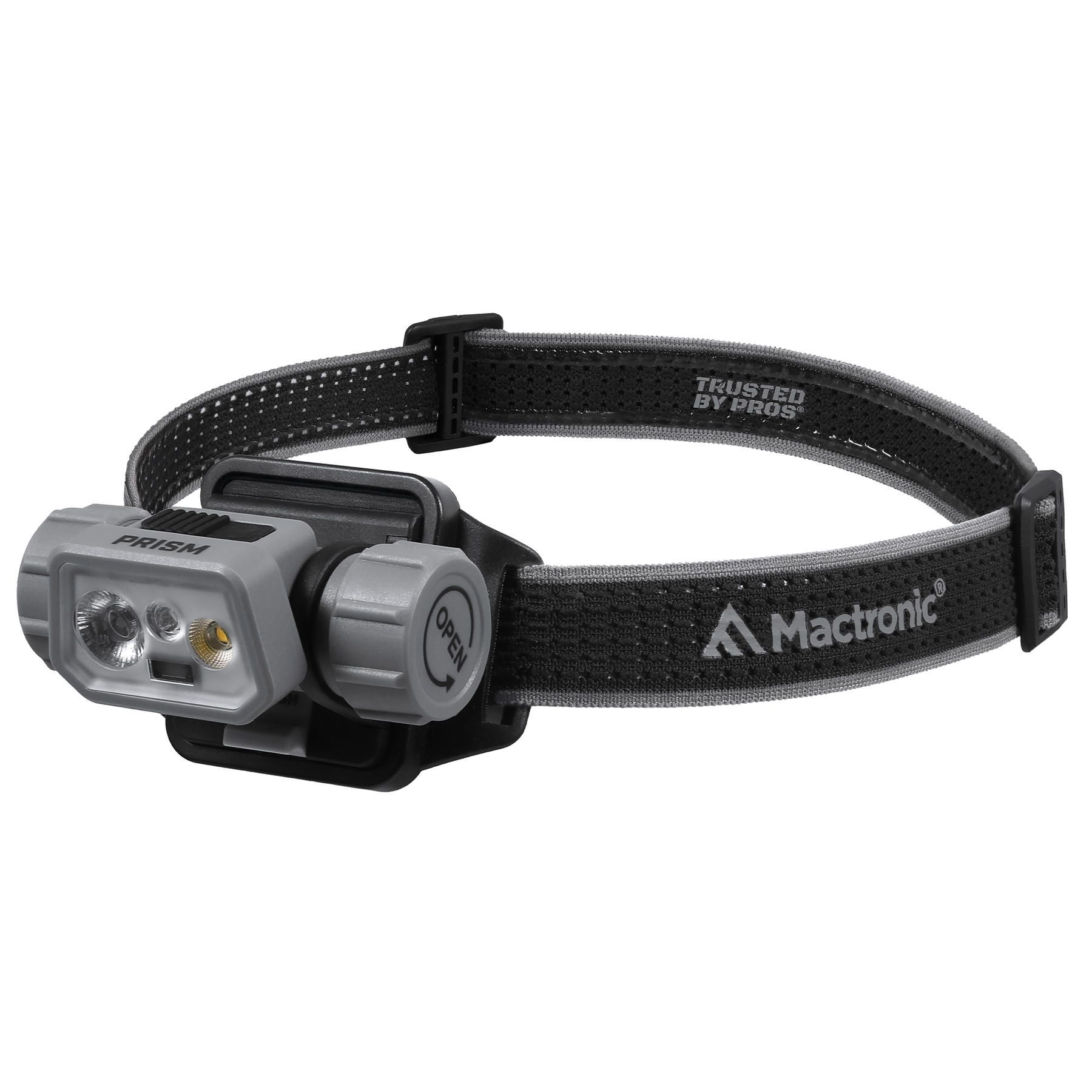 Ліхтар налобний Mactronic Prism (650 Lm) Cool White/RGB LED Recharg Type-C Helmet Kit (THL0141)