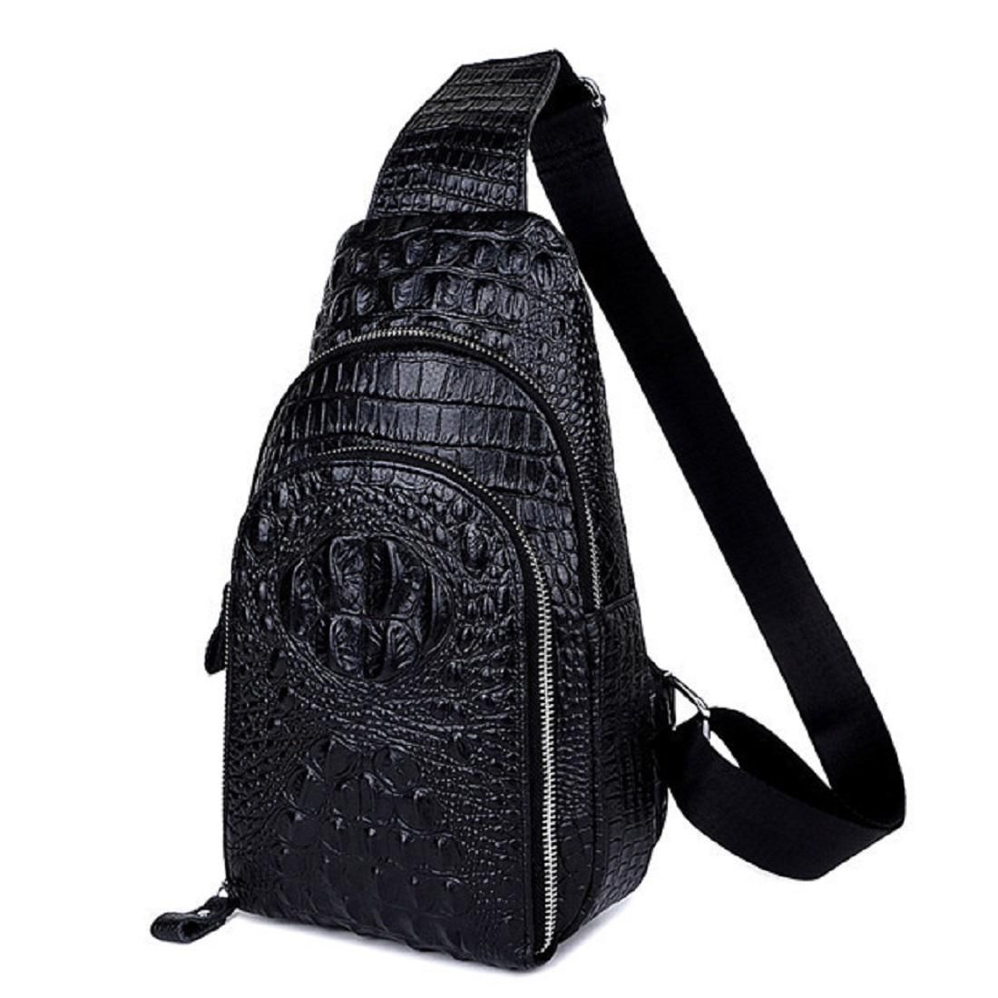 Шкіряна сумка з тисненням під рептилію Tiding Bag CR-A25F-5067A